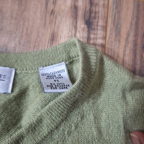 Valerie Stevens Petites two ply cashmere Sweater size PS - Picture 5 of 6
